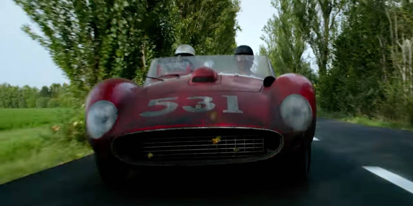 Ferrari race car in the Michael Mann film, Ferrari