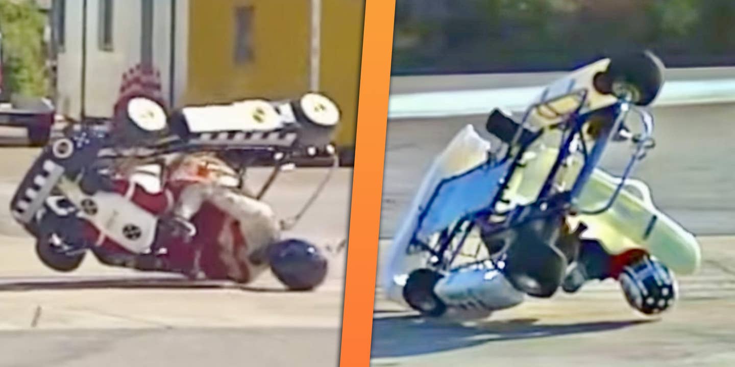 This Karting Rollover Crash Test Video Left Me With More Questions Than Answers