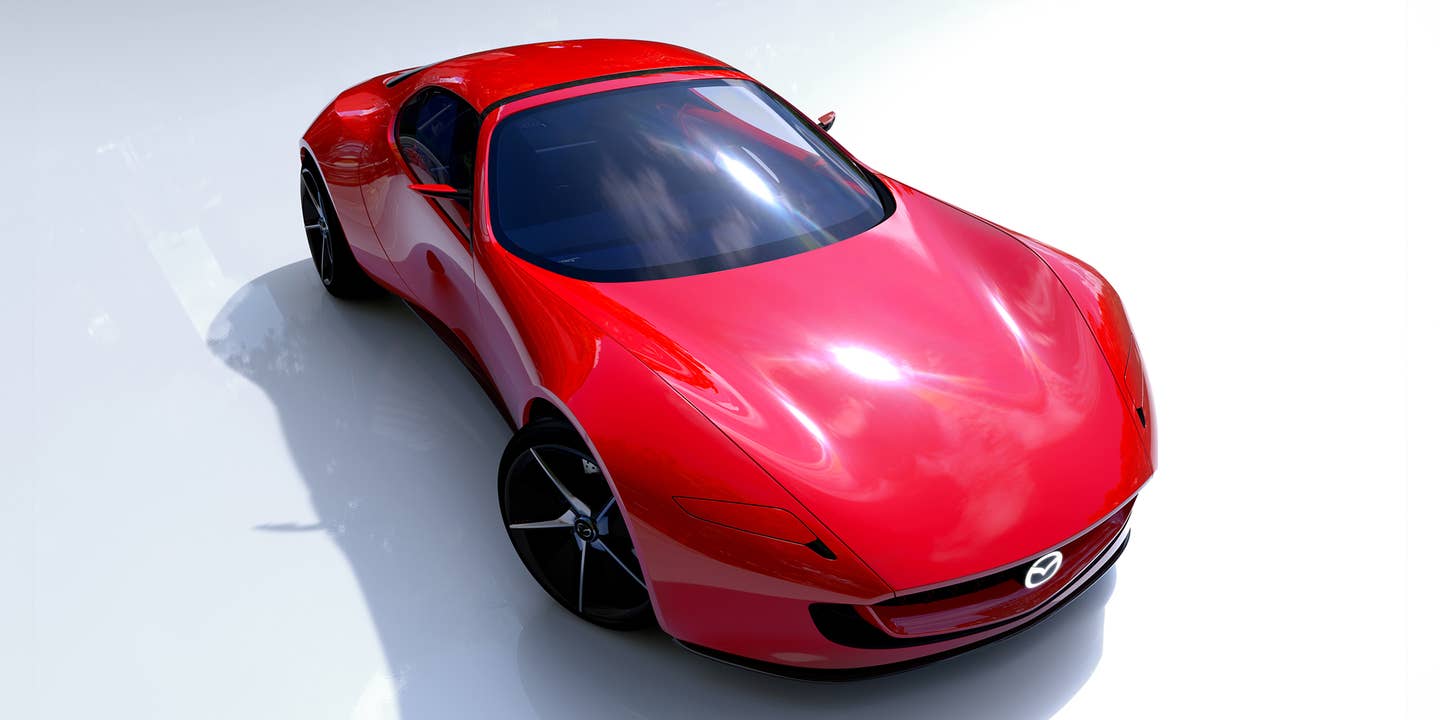 Stunning Mazda Iconic SP Concept Is a Rotary Hybrid Sports Car With Pop-Up Headlights