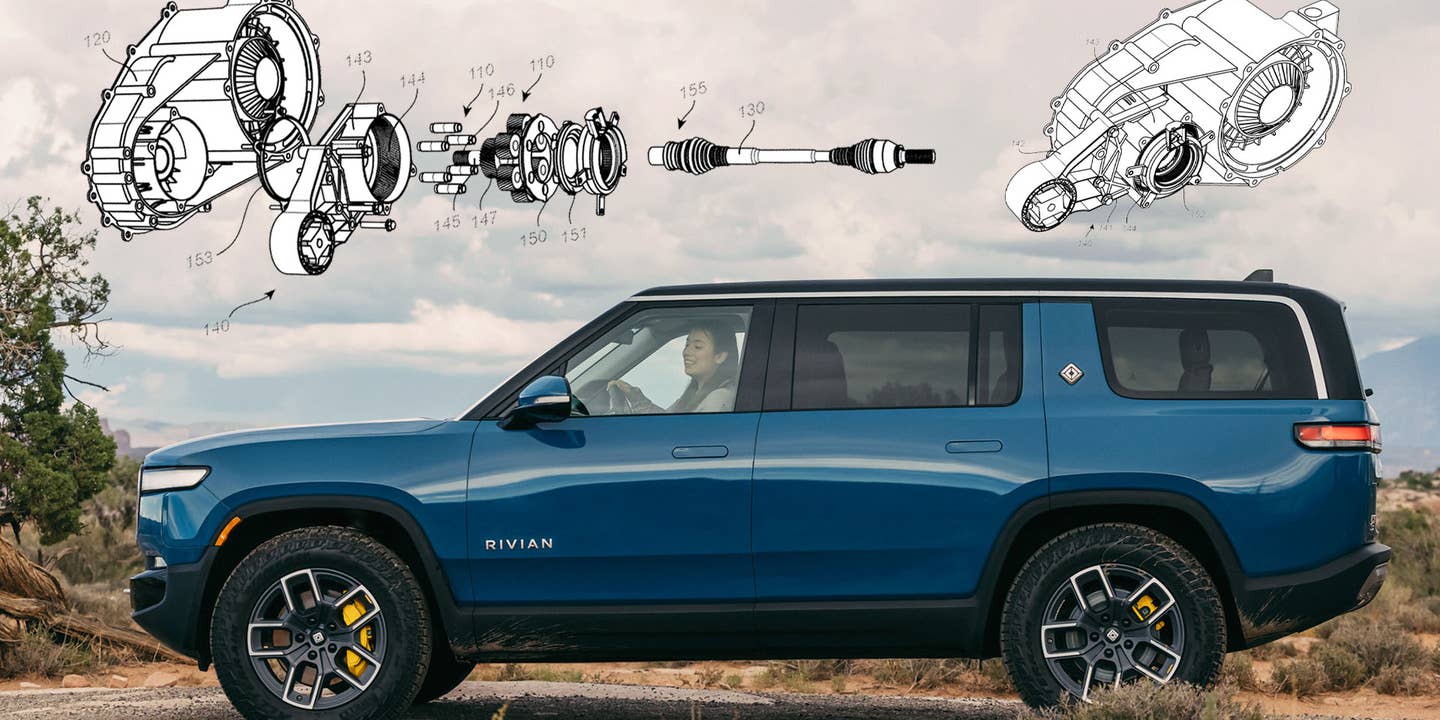 Rivian Patents Bolt-On Low-Range Crawler Gearbox for Off-Road EVs