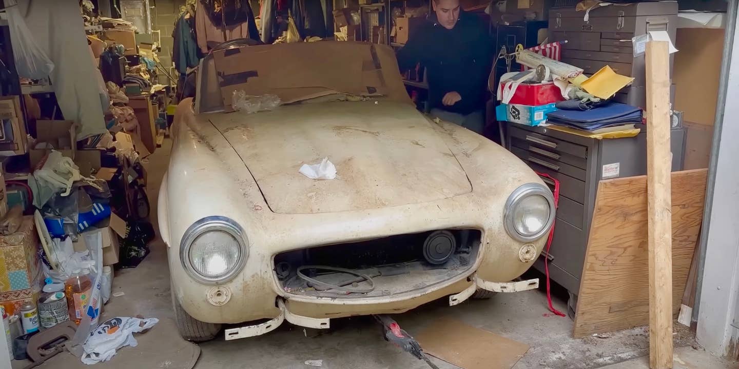 Watch This Abandoned 1955 Mercedes SL Sparkle Again After 60 Years in a Basement