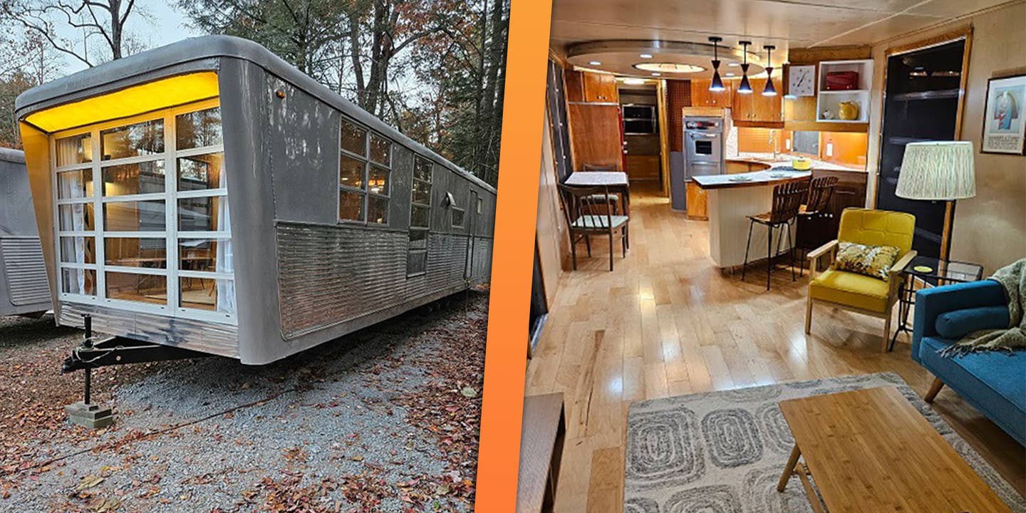 Vintage 1960 Spartan Camper Is a $210K, 50-Foot-Long Midcentury House With a Hitch